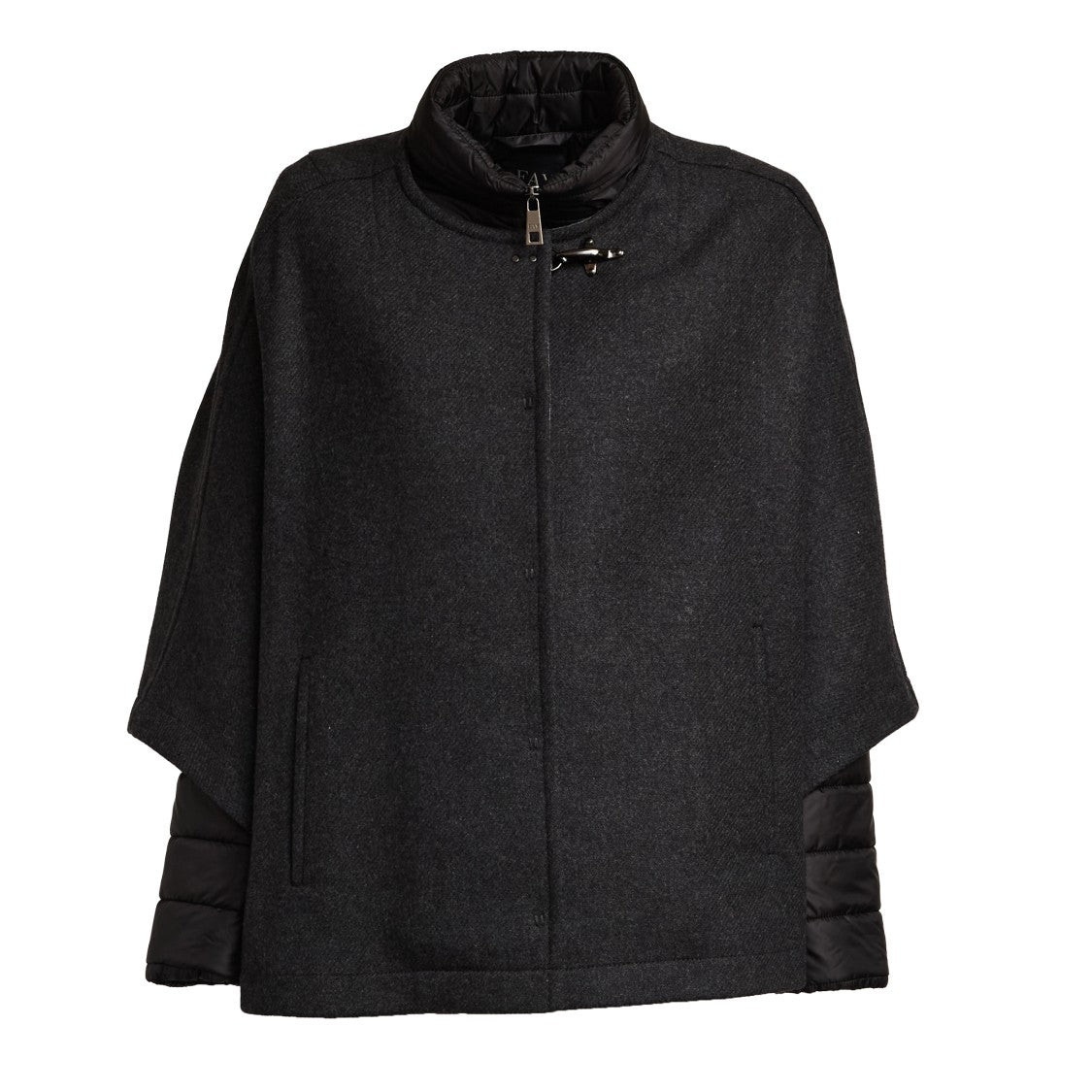 Fay 3-In-1 Double-Faced Carded Wool Mantella