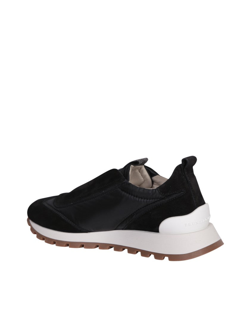Brunello Cucinelli Black Slip-On Sneakers
