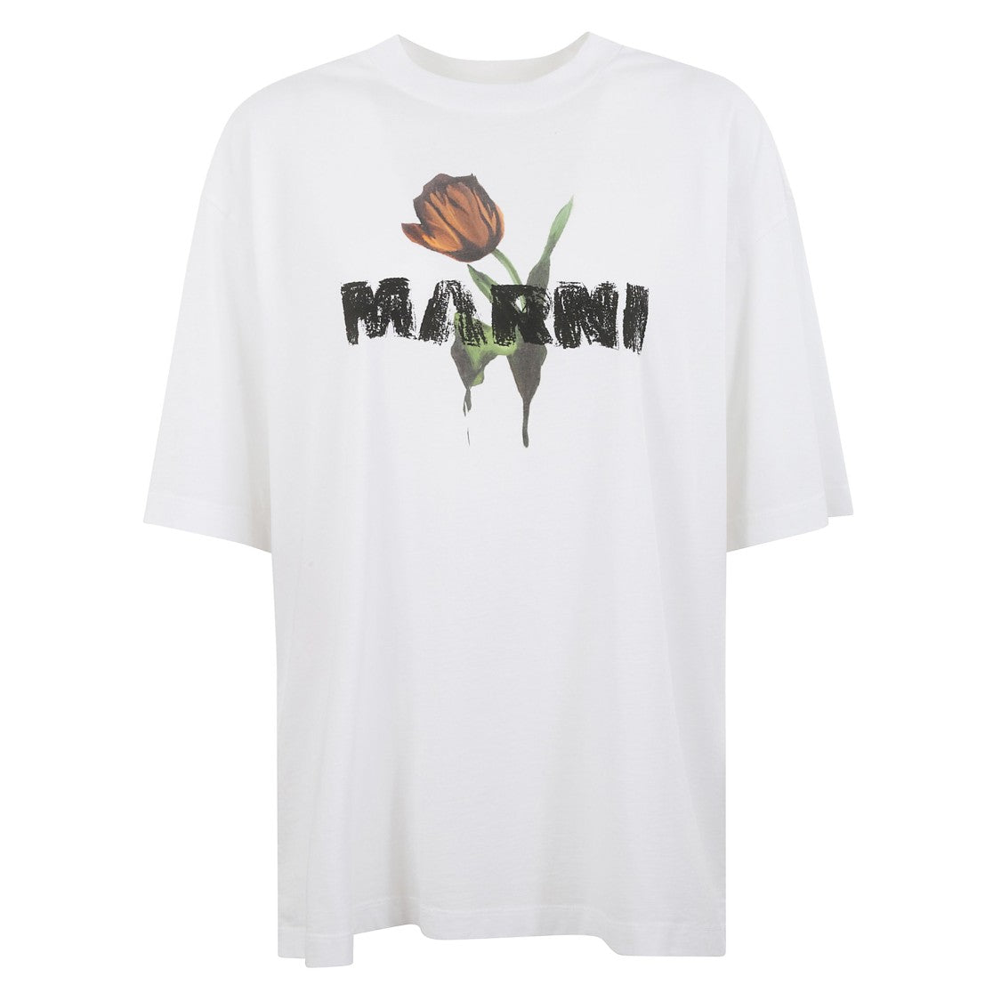 Marni Oversized Logo Print T-Shirt