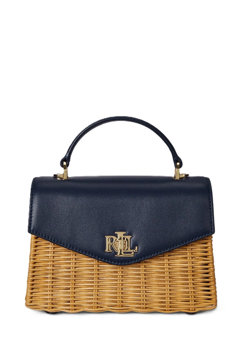 Lauren Ralph Lauren Natural Farrah Small Rattan Satchel Bag