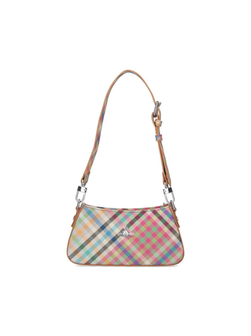 Vivienne Westwood "Tasha" Shoulder Bag In Multicolor Fabric