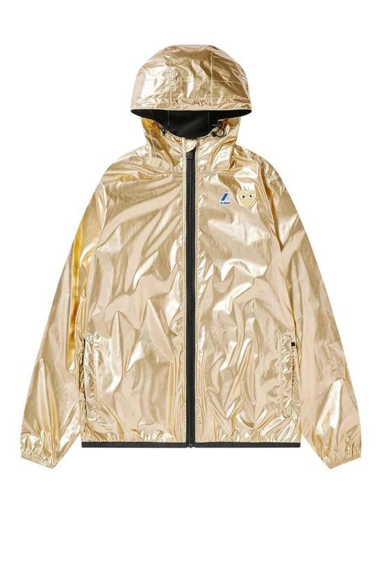 Comme Des Garçons Metallic-Finish Nylon Jacket With Hood And Zip Closure