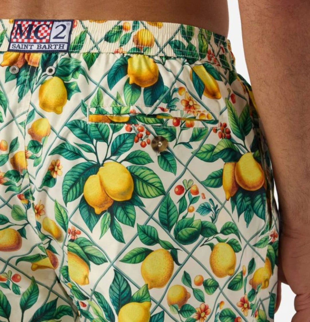 Mc2 Saint Barth Multicolor Lighting Printed Swim Shorts