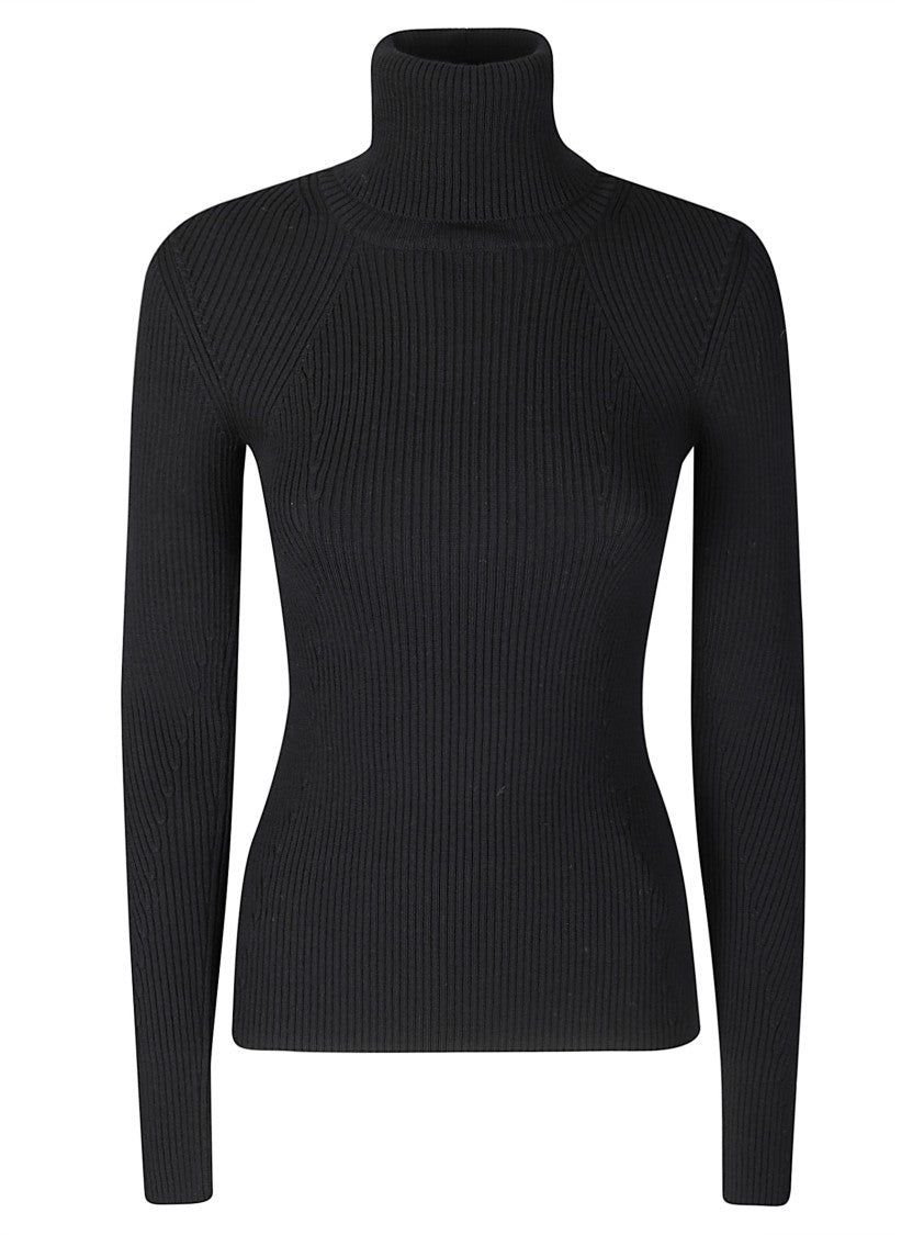 Junya Watanabe Ribbed Knit High Neck Sweater