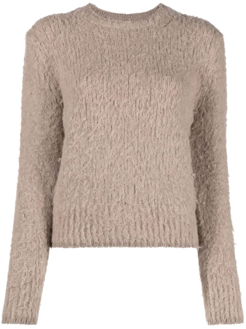 Ami Brushed Crewneck Sweater