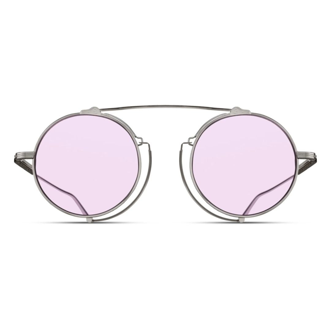 Matsuda M3154.Sg Round Lens Sunglasses With Double-Bridge Detail