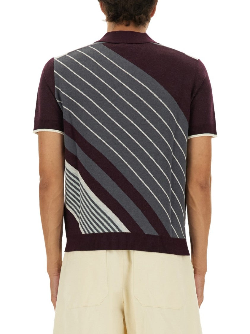 Casablanca "Diagonal" Tennis Polo Shirt