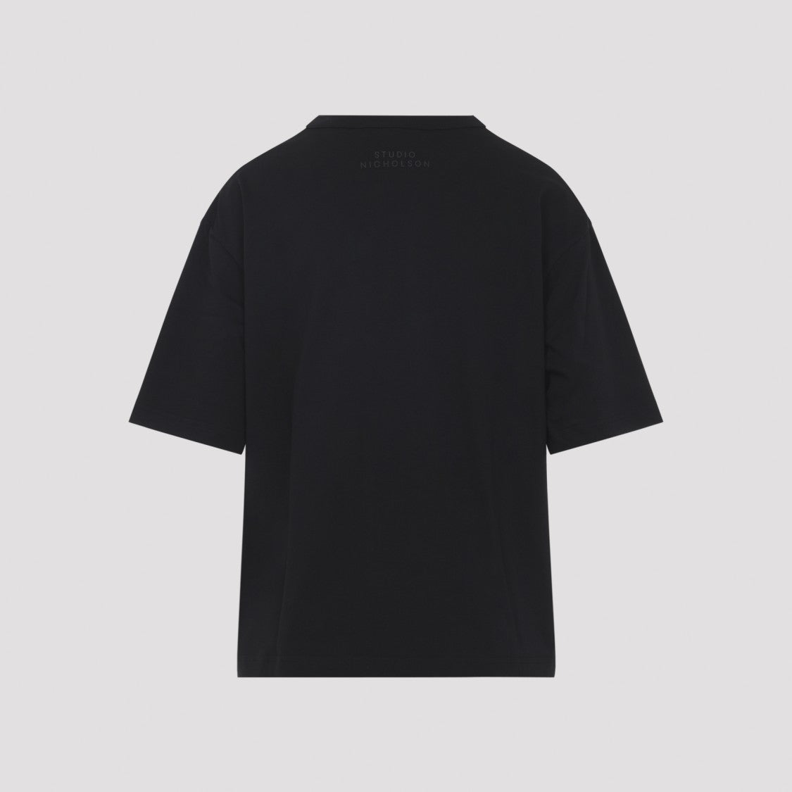 Studio Nicholson Black Cotton T-Shirt With Relaxed Fit