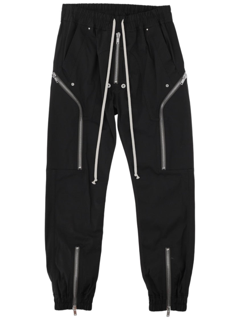 Rick Owens Heizer Cargo Pants With Zippered Pockets And Adjustable Cuffs