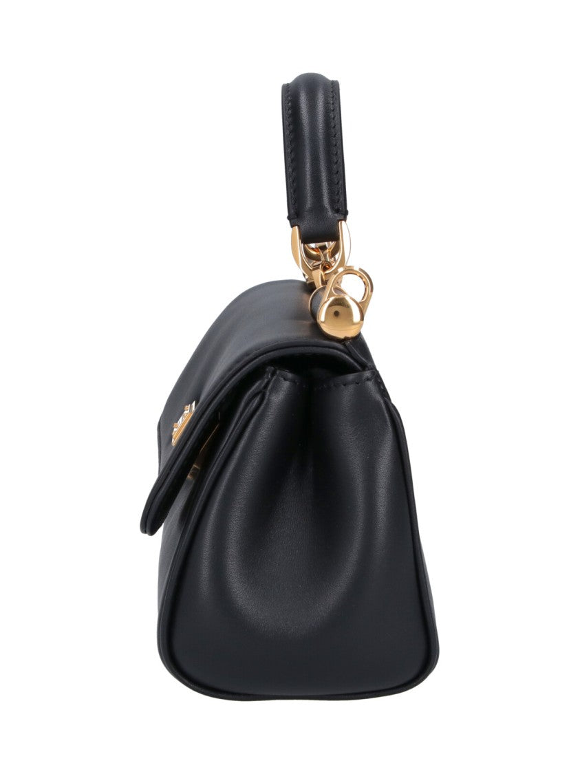 Dolce & Gabbana My Sicily Black Mini Leather Shoulder Bag