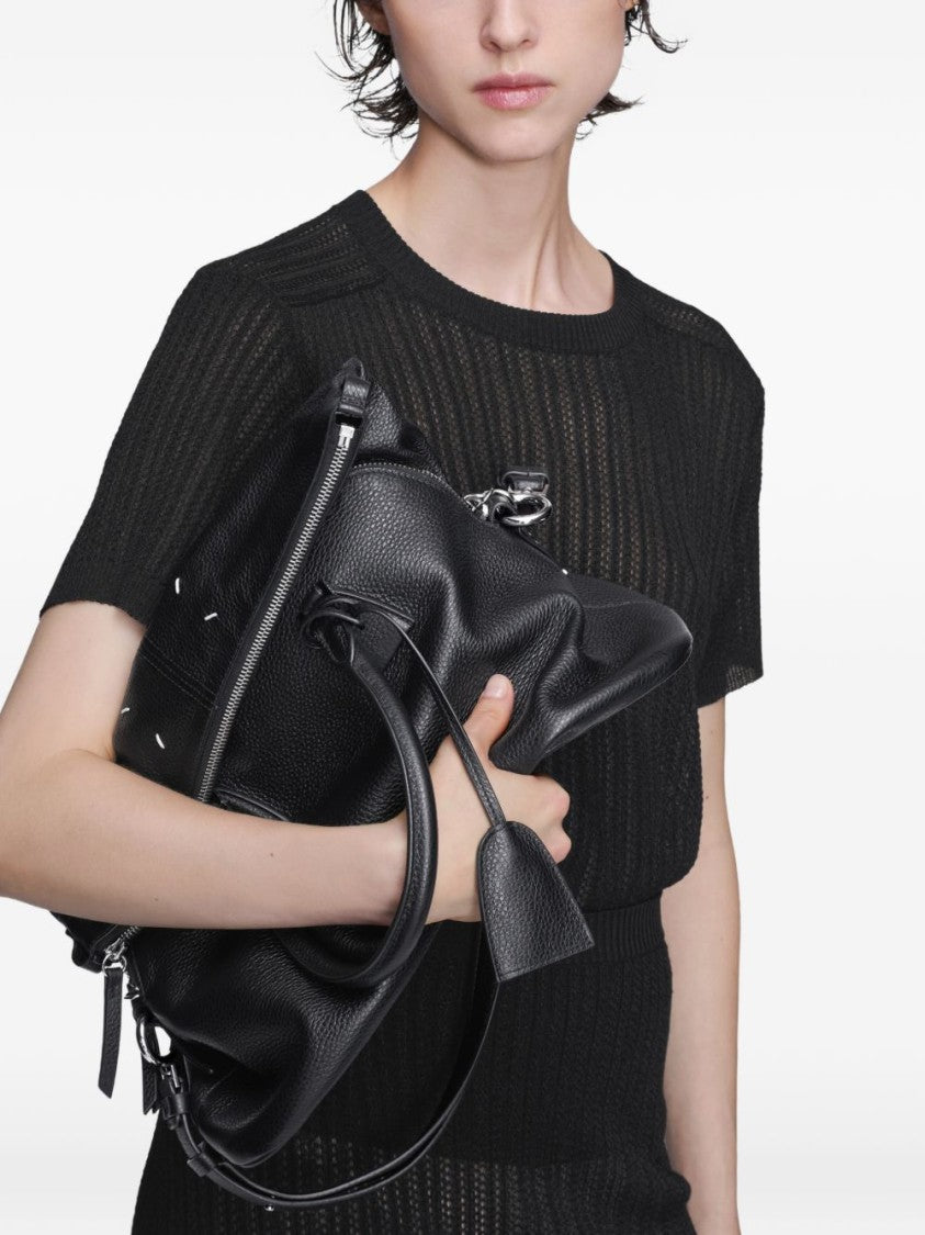 Maison Margiela Pebbled Calf Leather Shoulder Bag