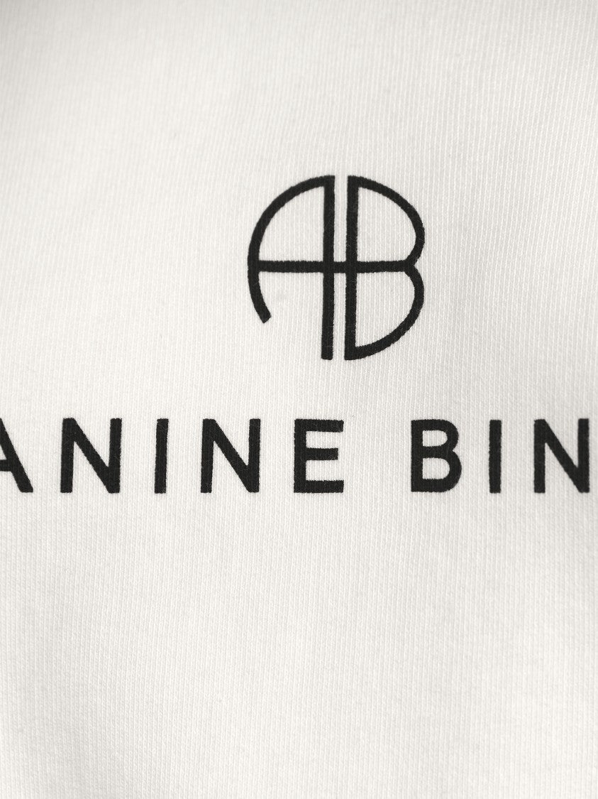 Anine Bing Relaxed-Fit Monogram Sweatshirt With Crew Neckline