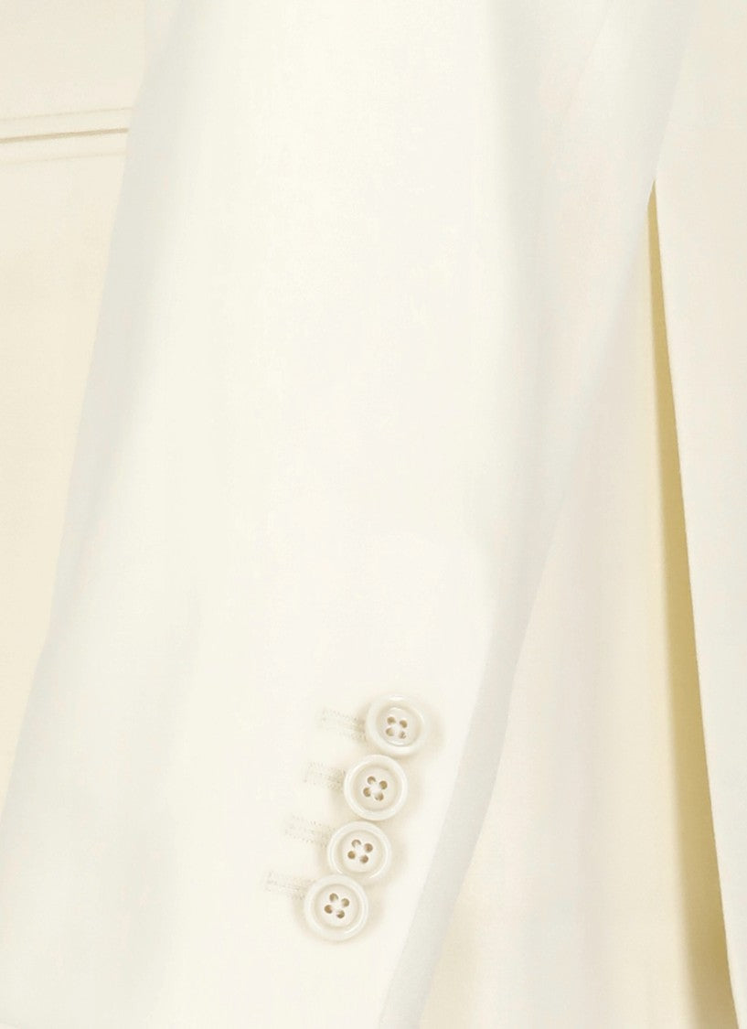 Lardini Ivory Virgin Wool Jacket