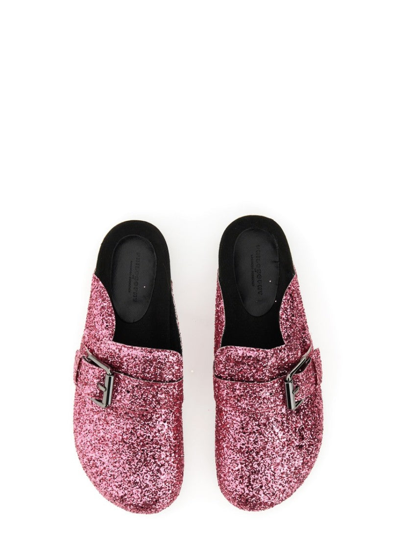 Philosophy Di Lorenzo Serafini Glitter-Embellished Slip-On Sandals