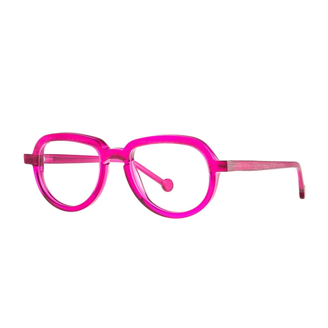 Theo Eyewear Fuchsia Kori Bustard Acetate Phantos Sunglasses