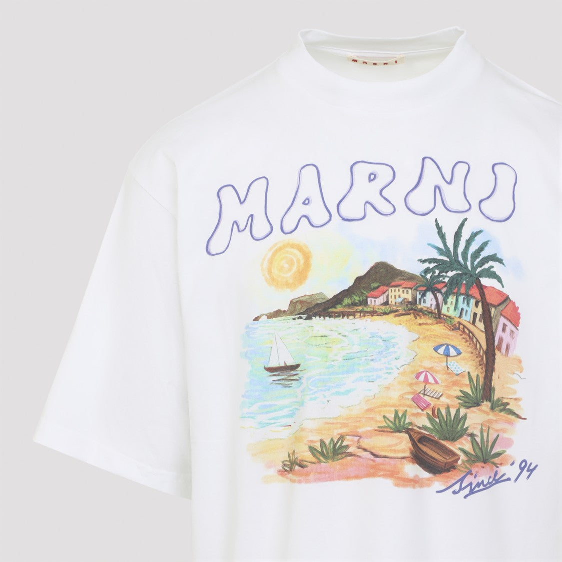 Marni Lily White Cotton T-Shirt