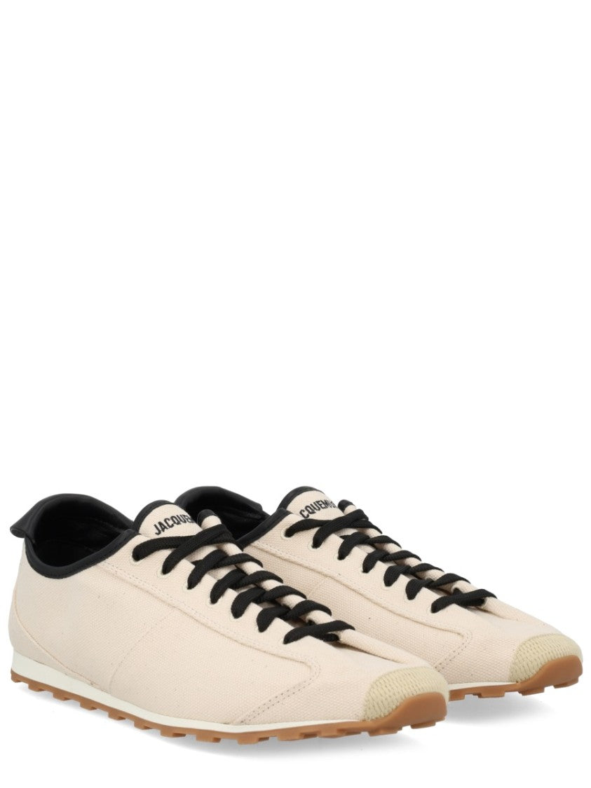 Jacquemus Les Tennis Low-Profile Lamb Leather Sneakers