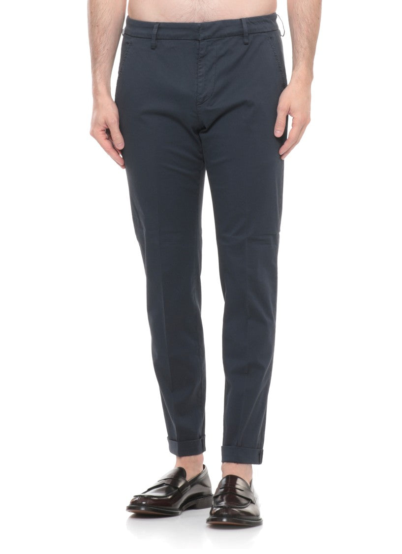 Dondup Blue Gaubert Cotton Chino Pants