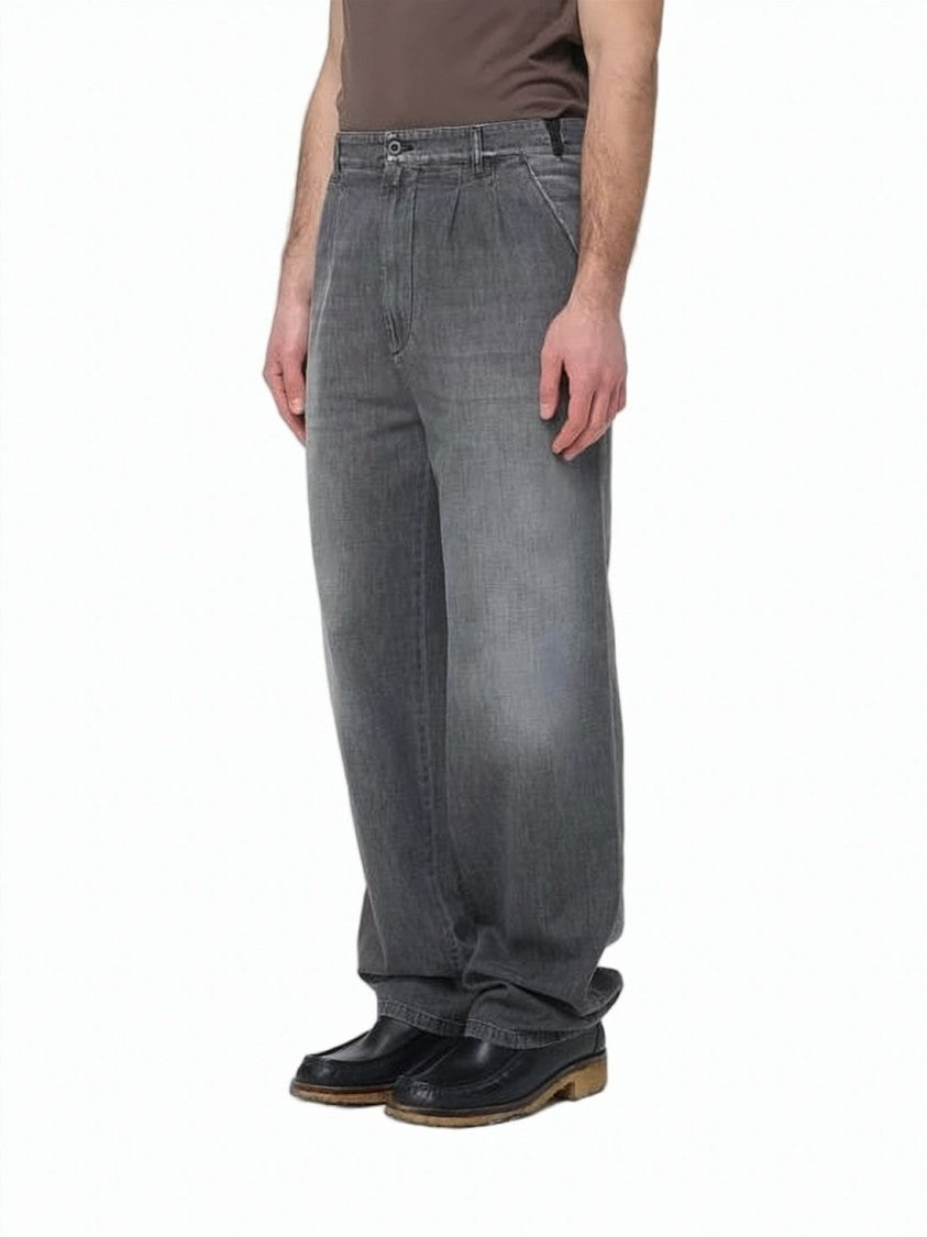 Maison Margiela Slightly Faded Black Straight-Leg Cotton Jeans
