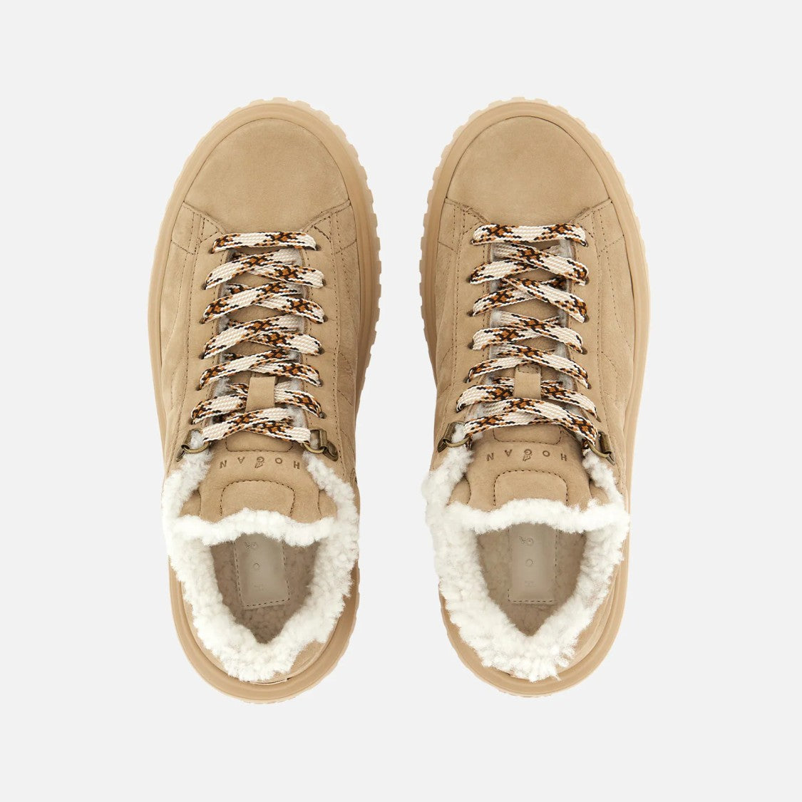 Hogan H-Stripes Sneakers With Sole And Lace-Up Front