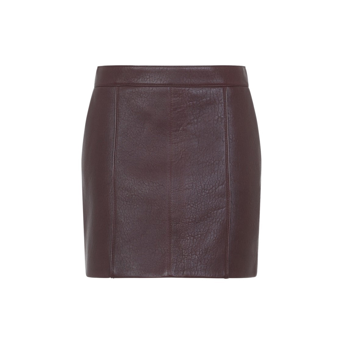 Chloé Textured Lamb Leather Skirt With High Waist