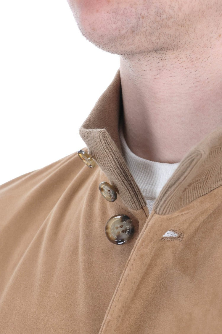 Valstar Classic Suede Jacket With Button-Up Front And Flap Pockets
