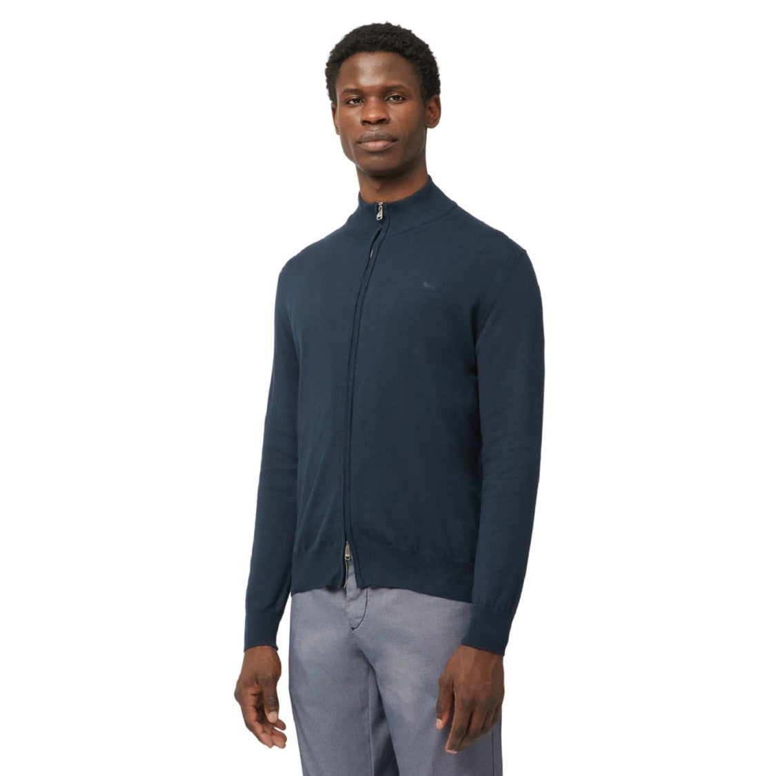 Harmont & Blaine Full-Zip Cotton Iconic Dachshund Sweatshirt