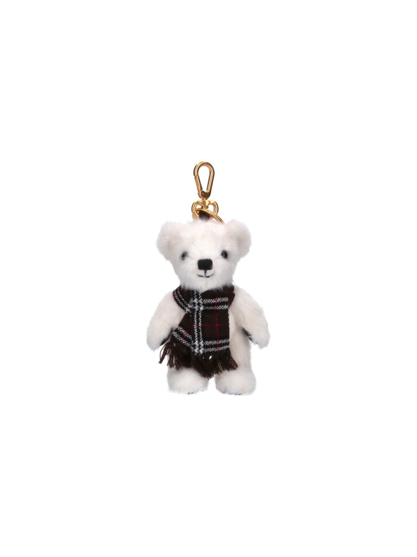 Burberry Brown Thomas Teddy Bear Canvas Keyring