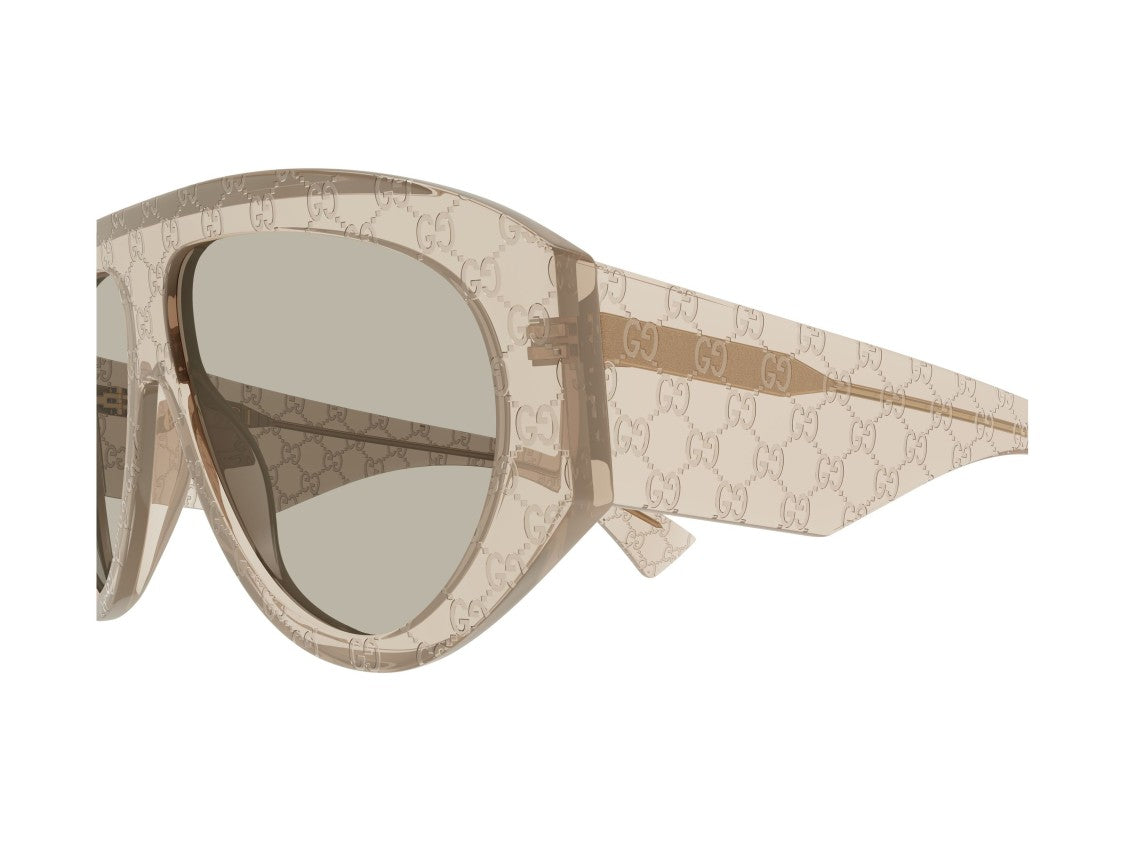 Gucci Translucent Beige Gg2128s Acetate Cat-Eye Sunglasses