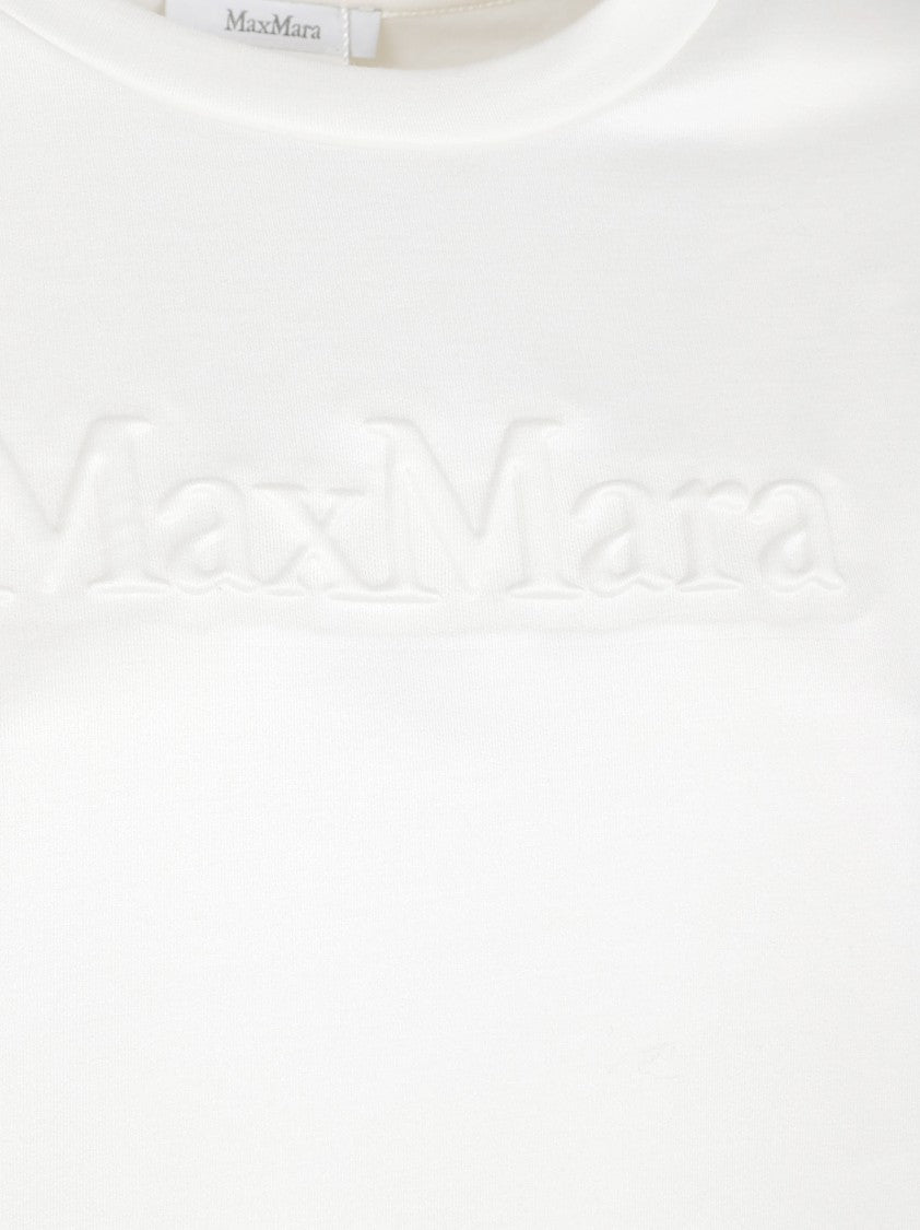 Max Mara Relaxed Fit White Sweater