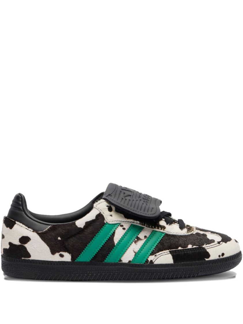 Adidas Low-Top Samba Cow Print Sneakers With Leather Accents