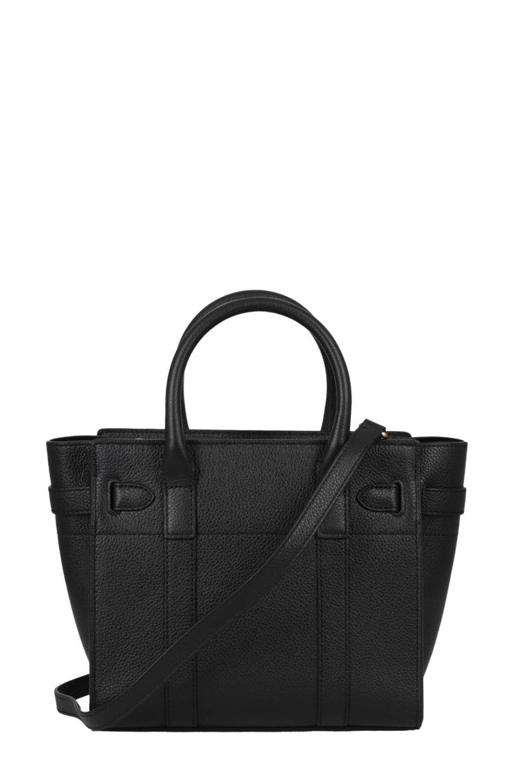 Mulberry Mini Zipped Bayswater Small Bag In Classic Grain Leather