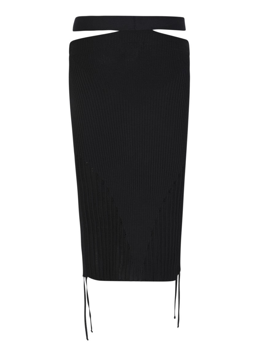 Andreâdamo Low Waist Black Skirt