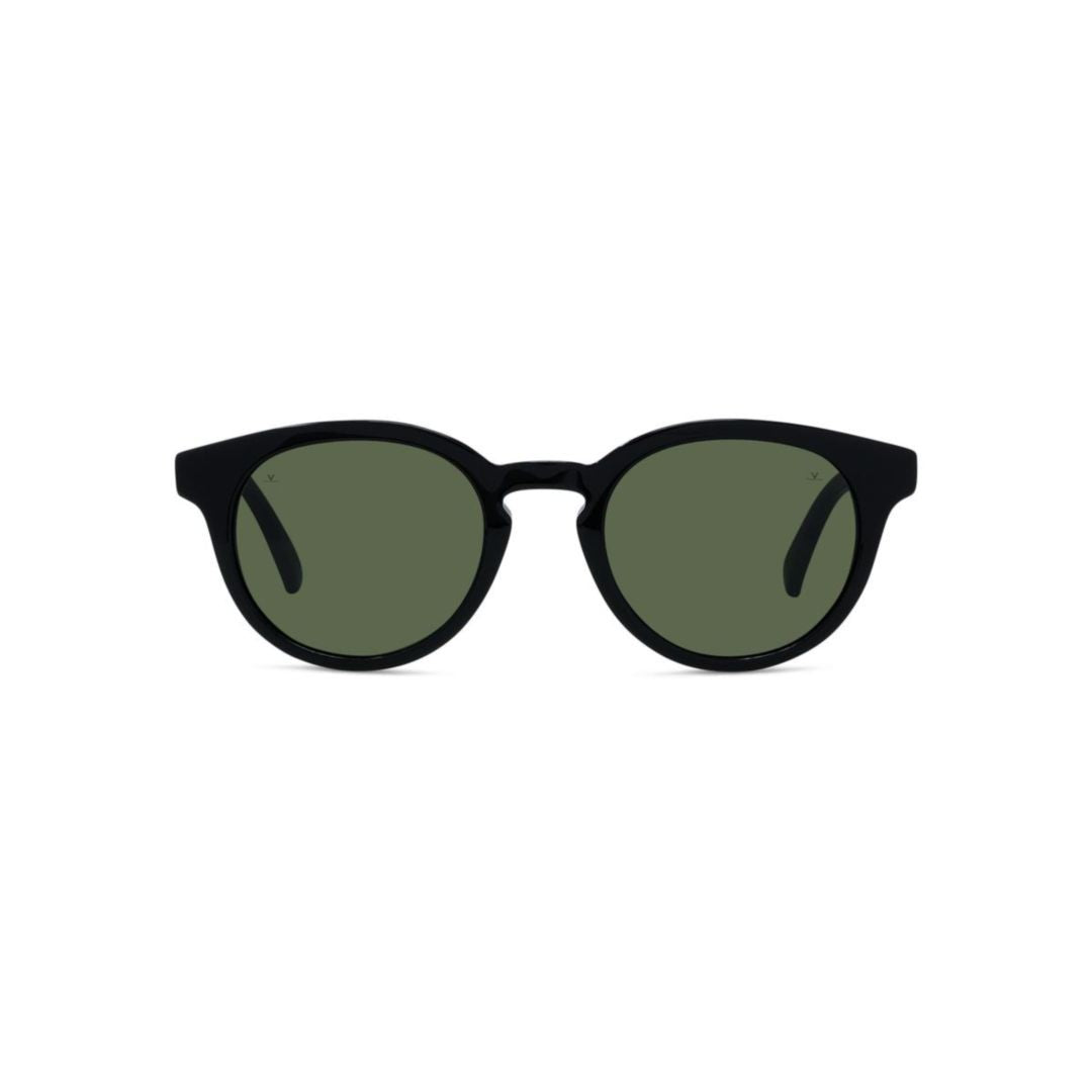 Vuarnet Vu40040i Classic Round Frame Sunglasses With Matte Black Finish