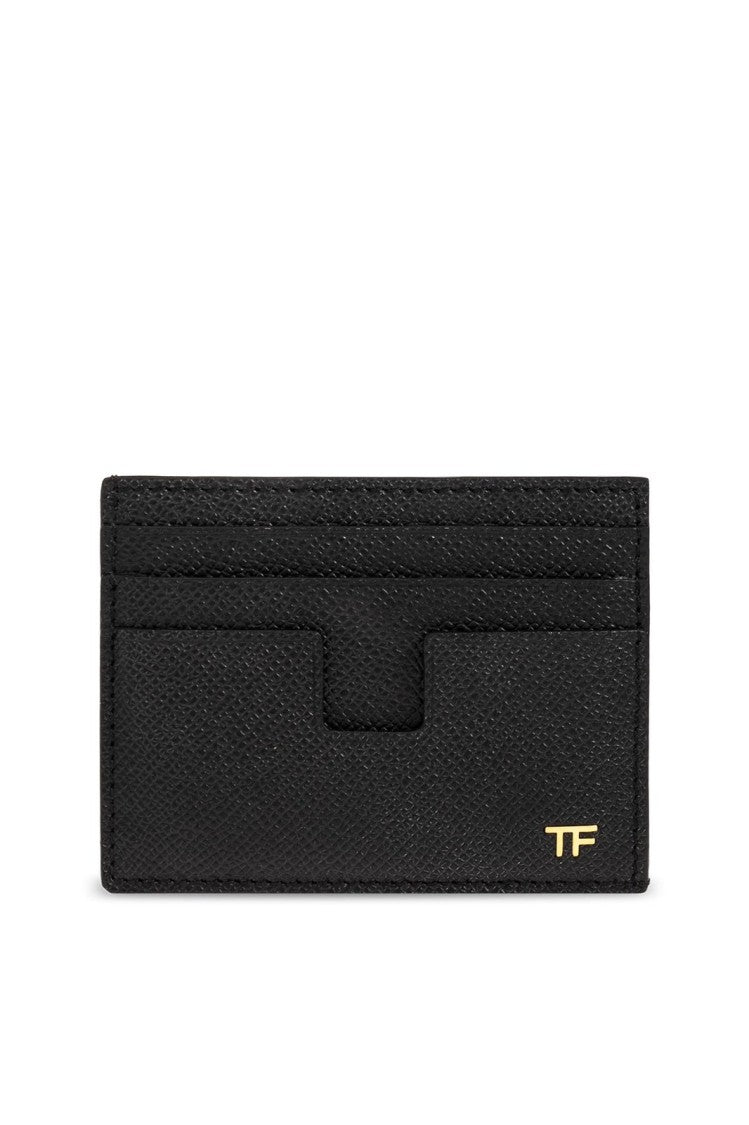 Tom Ford Compact Black Calf Leather Card Wallet
