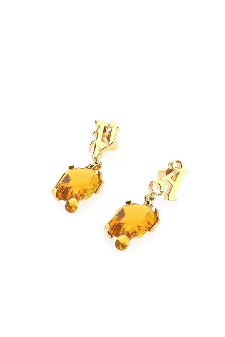 Palm Angels Golden Metal Earrings
