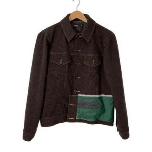 Kolor Contrasting Inner Lining Brown Jacket