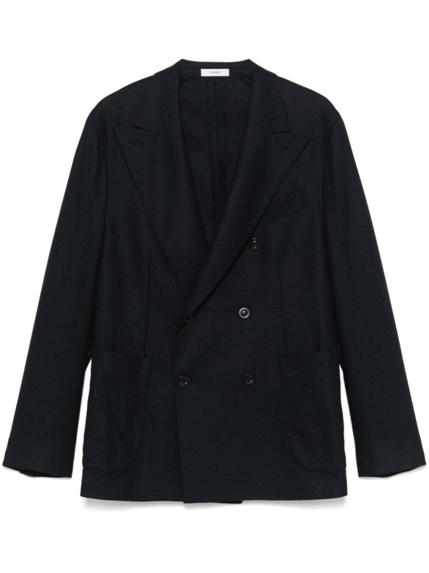 Boglioli Midnight Blue Double-Breasted Jacket