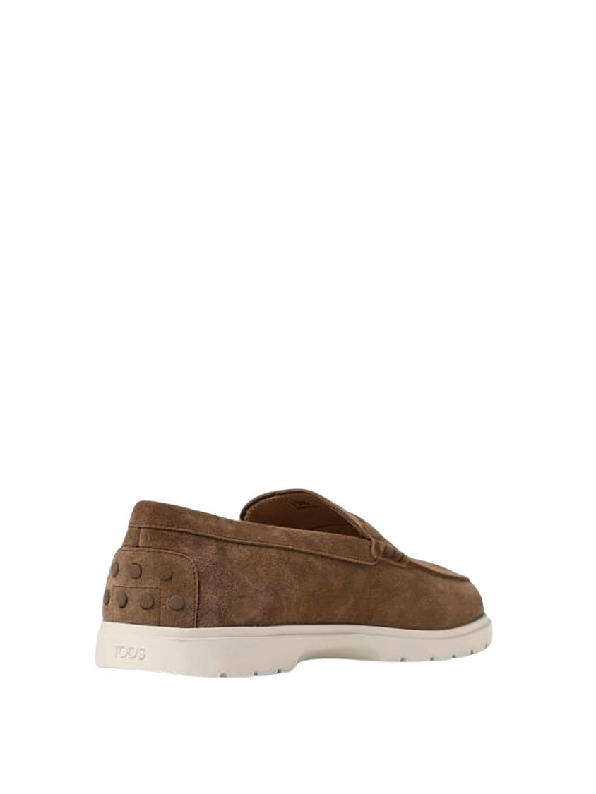 Tod's Soft Calf Leather Loafer With Penny Strap