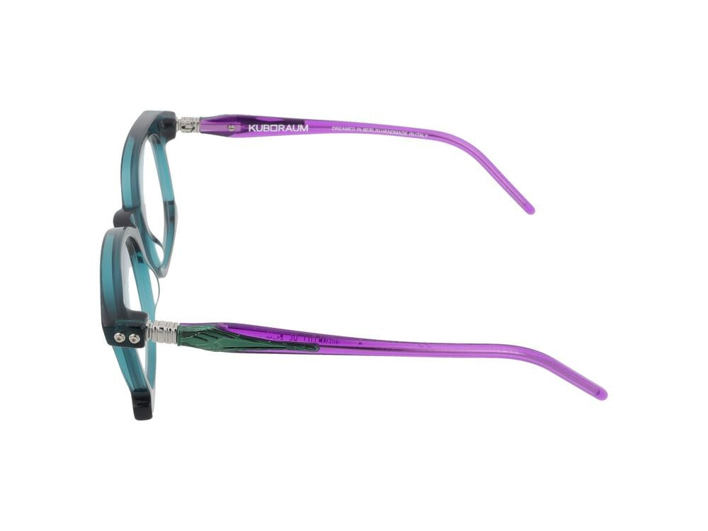 Kuboraum Translucent Teal Purple Accent Optical Glasses