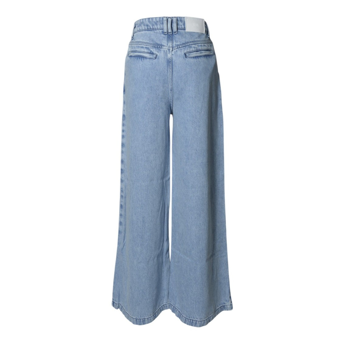 Solotre Light Blue Denim Solotre Wide Leg Jeans