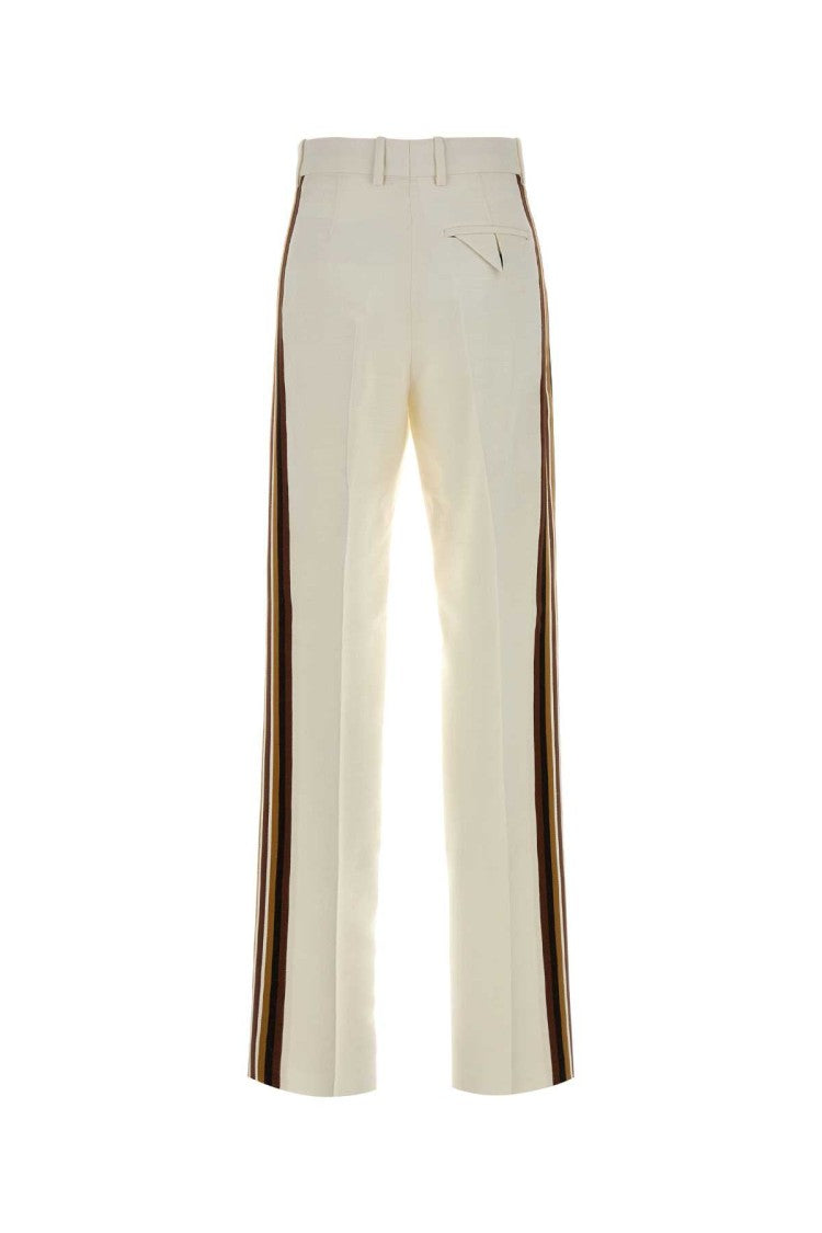 Bottega Veneta White Viscose Blend Pant