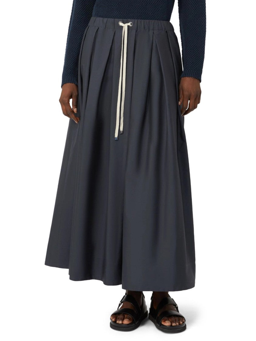 Max Mara Voluminous Midi Skirt With Deep Pleats