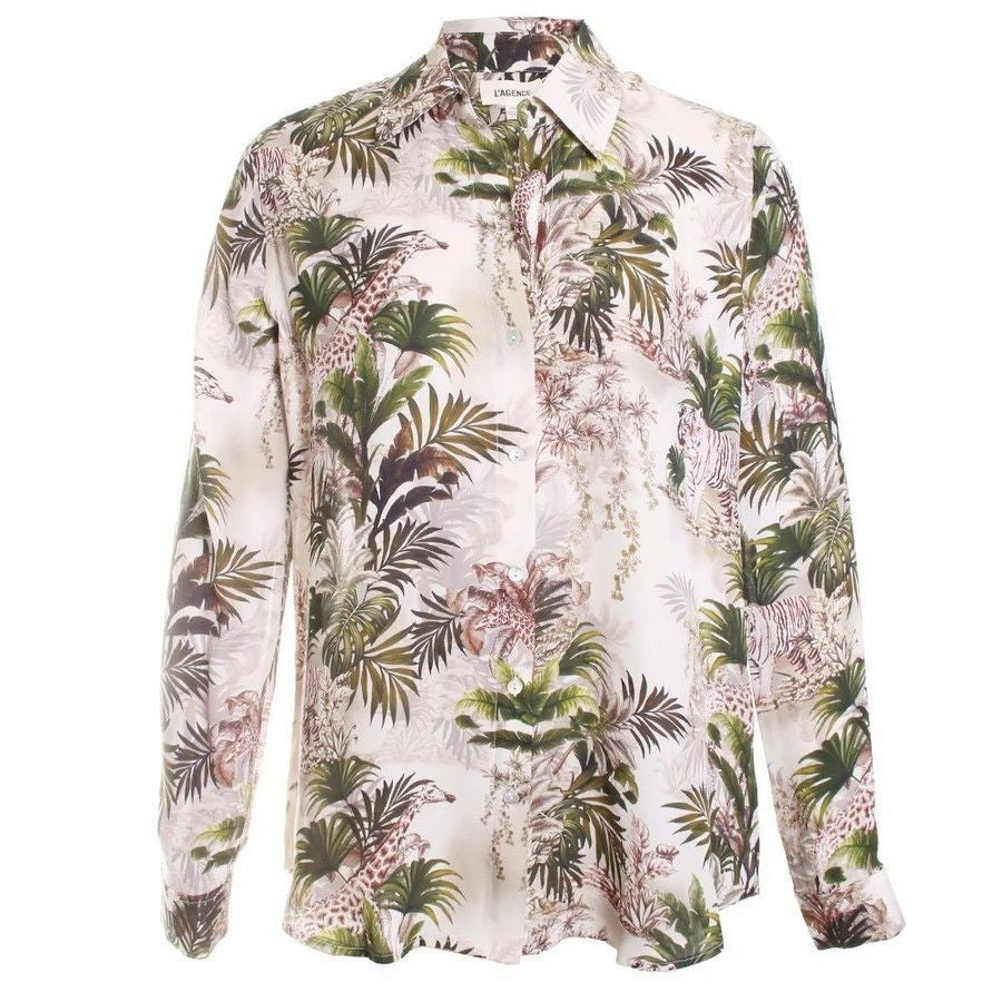 L'agence Multicolor Silk Shirt