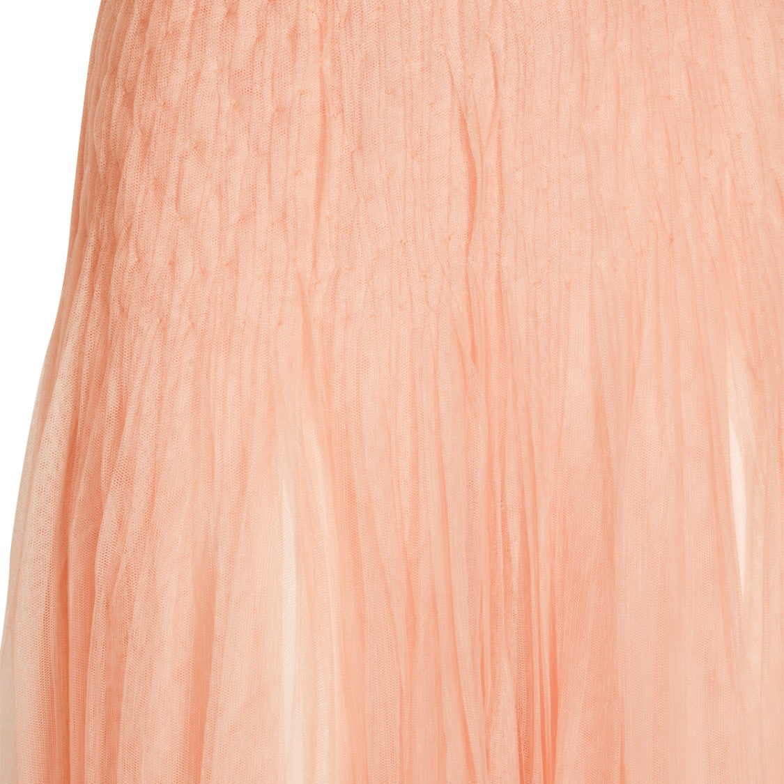 Elisabetta Franchi Nude Long Dress With Deep V Neckline And Tulle Inserts