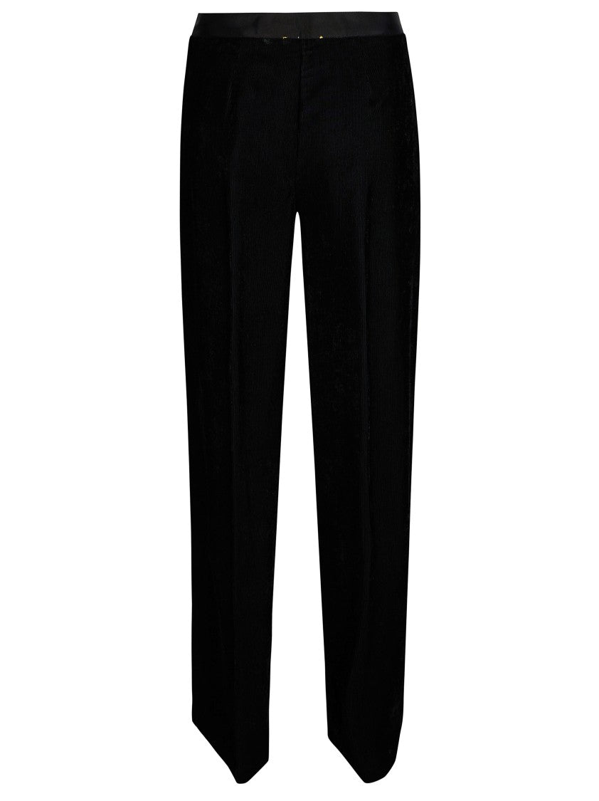 Forte Forte Fluid Ribbed Velvet High-Waist Trousers