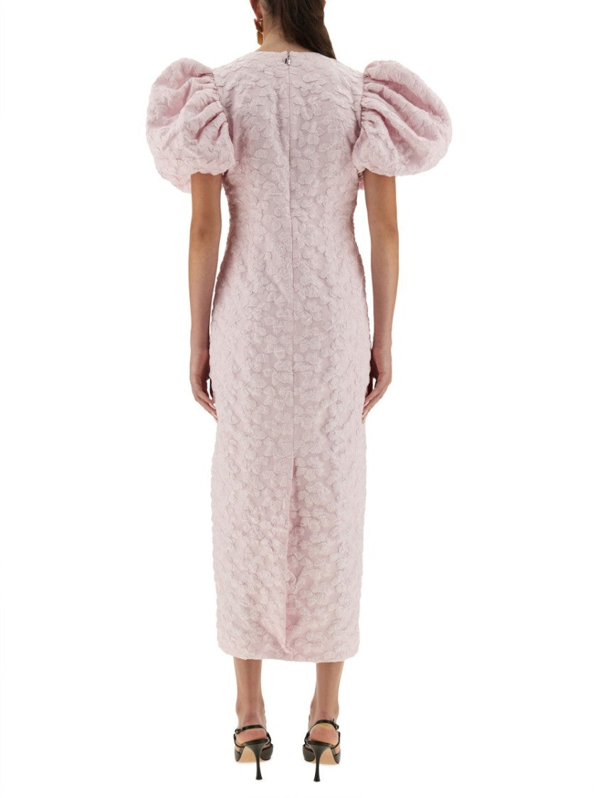 Rotate Birger Christensen Jacquard Midi Dress