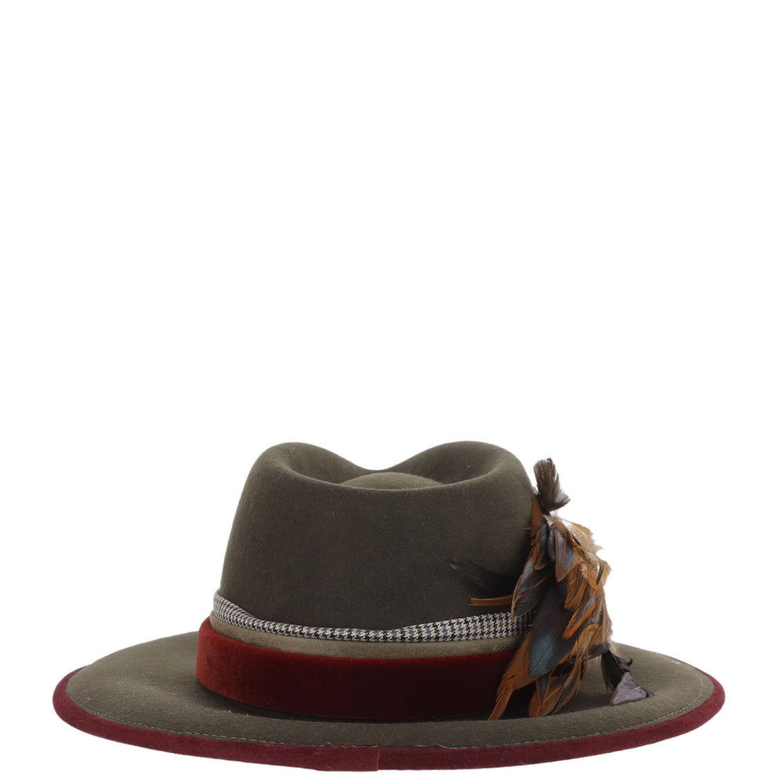 Alexia Alvarez De Toledo Multicolor Feather-Brooch Wool Felt Hat
