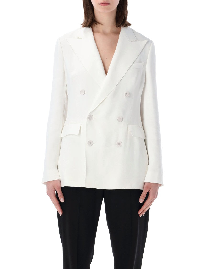 Polo Ralph Lauren Doppiopetto Sheer Silk Gazar Blazer