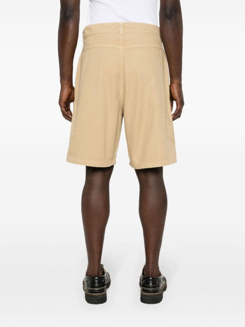 Jacquemus Sand Beige Cotton Canvas Shorts